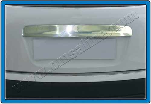 Хром накладка над номером на кришку багажника (нерж.) для Nissan Qashqai 2006+