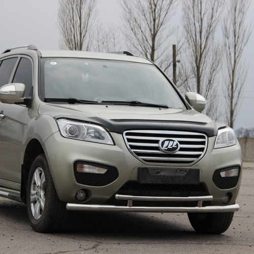 Захист переднього бампера подвійний для Lifan X 2011+