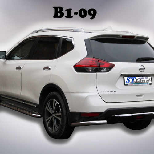 Захист заднього бампера кути для Nissan X-trail 2017+