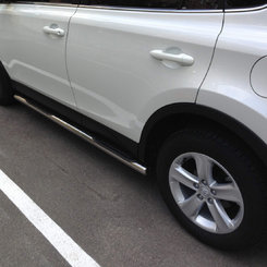 Пороги труба для Rav4 2013-2019