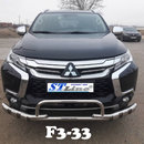 Захист переднього бампера Mitsubishi Pajero Sport 2016-