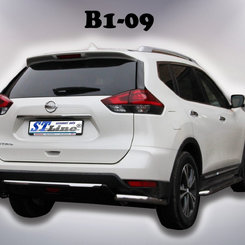 Захист заднього бампера кути для Nissan X-trail 2017+