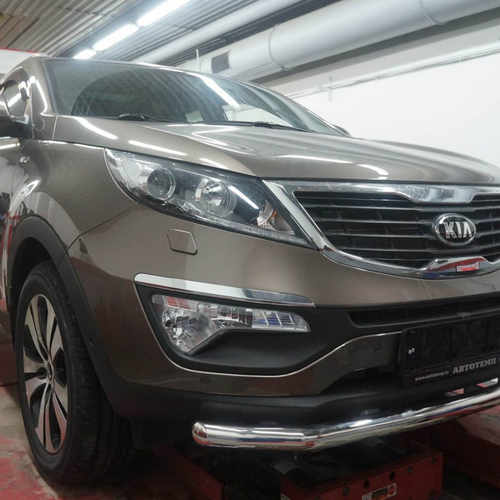 Захист переднього бампера KIA Sportage 2010-2015 (одинарний) d 60