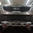 Захист переднього бампера KIA Sportage 2010+ (подвійний Shark) 60/60