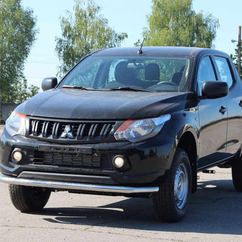 Захист переднього бампера одинарний для Mitsubishi L200 2016+/ Fiat FullBack