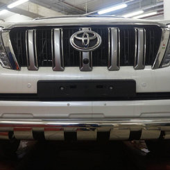 Защита переднего бампера Toyota Land Cruiser 150 2013-2017 (двойная Shark) d 60/60