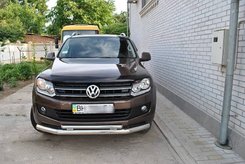 Захист переднього бампера труба подвійна Амарок
