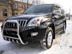 Кенгурятник с надписью Can otomotiv для Прадо 120 D60мм