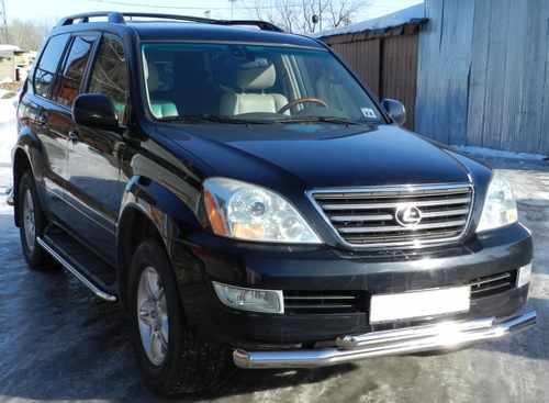 Окантовка штатних порогів Lexus GX 470