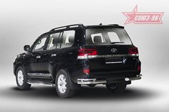 Задній захист куточки подвійні для Lexus LX570 LC200