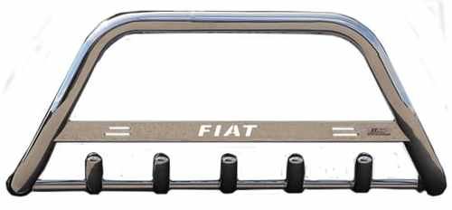 Кенгурятник з написом і грилем D51 для Fiat Ducato 2006+ (WT004)