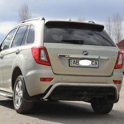 Защита заднего бампера скоба для Lifan X 60. 2011+