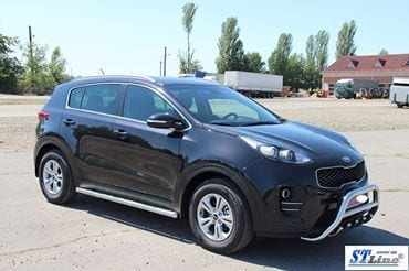 Захист штатного порогу Ø60 для Kia Sportage 2016-