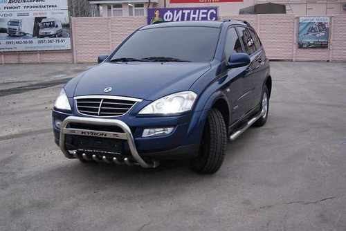 Кенгурятник з написом Can Otomotive для Ssang Yong new Kyron 2007+