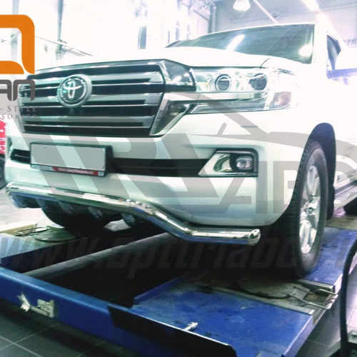 Захист переднього бампера Toyota Land Cruiser 200 (крім Premium ) (хвиля) d76/60