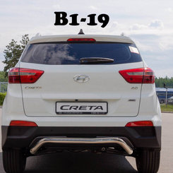 Захист заднього бампера для Hyundai Creta 2016-