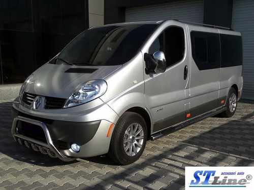 Кенгурятник з перемичкою і грилем D60 для Renault Trafic