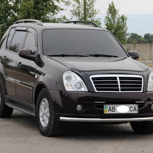 Захист переднього бампера одинарний Ø51 для Ssang Yong Rexton 2007-2012 / 2012-
