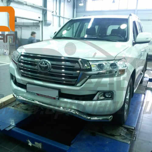 Захист переднього бампера Toyota Land Cruiser 200 (крім Premium ) (хвиля) d76/60