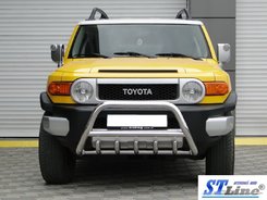 Кенгурятник з перемичкою і грилем D60 для Toyota FJ Cruiser 2008+