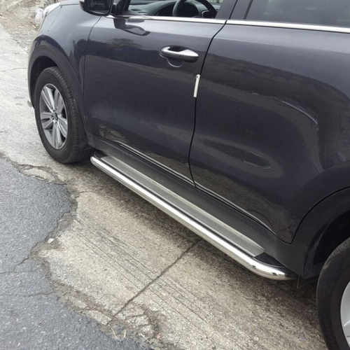 Пороги майданчик Can otomotiv для Hyundai Santa Fe 2006-2012