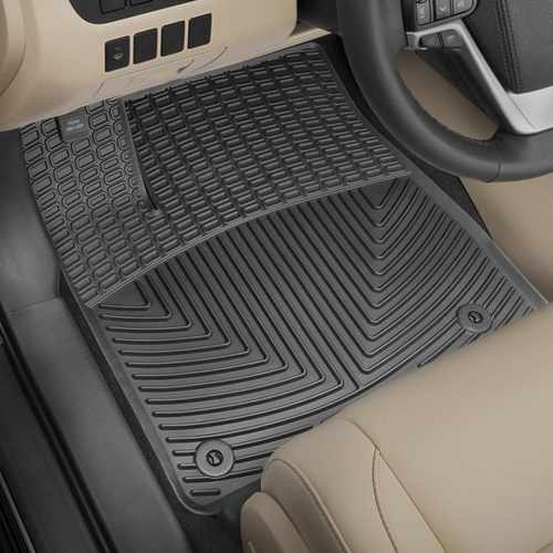 Килимки в салон для Toyota Highlander 2014 - чорні передні W333