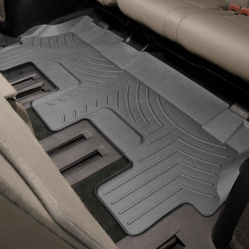 Килимки в салон для Toyota Sequoia 2007-12 з бортиком 3 ряд чорні лавочка 440936