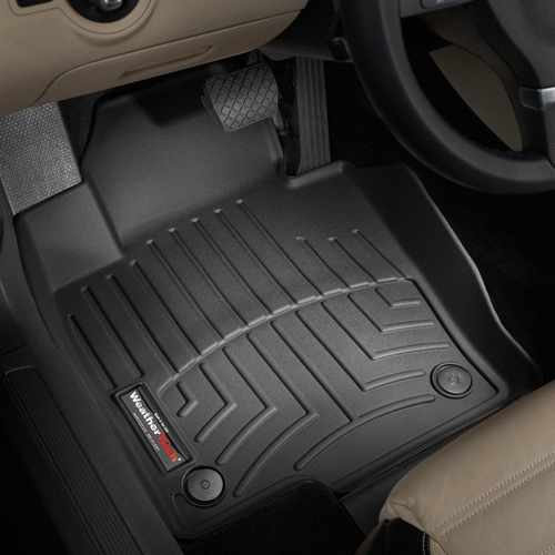 Килимки в салон для Volkswagen Passat B6/B7 2008-14 з бортиком передні чорні 441671