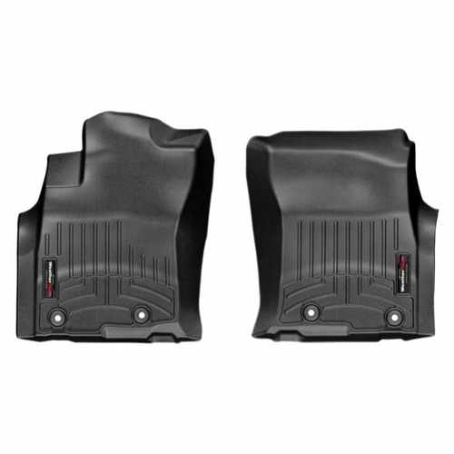 Килимки в салон для Toyota Land Cruiser Prado 150 2013 - з бортиком чорні передні 444931