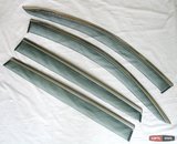 Дефлектори вікон вітровики з хром окантовкою з нерж. для Audi Q7 2016- (світло-димчасті)