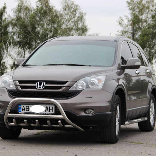 Кенгурятник з написом і грилем D60 для Honda CR-V 2006+ (WT004)
