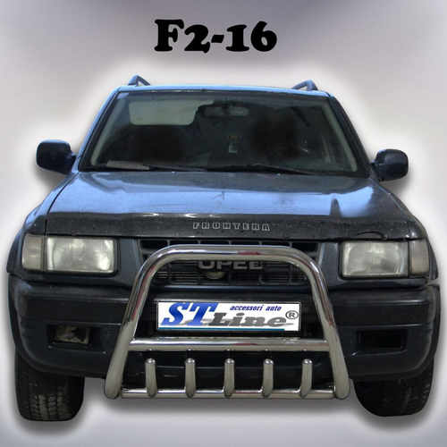 Кенгурятник з перемичкою і грилем для Opel Frontera B 1998-2004