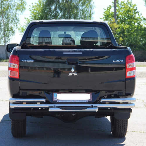 Захист заднього бампера з нападом під ногу для Mitsubishi L200 (2016-) Fiat FullBack