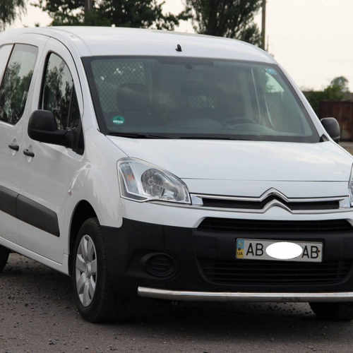 Захист переднього бампера одинарний d51 для Citroen Berlingo 2008+