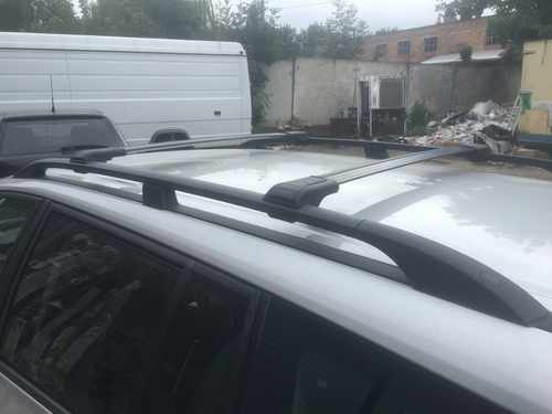Багажник на рейлінги на ніжках Erkul Wingcarrier V1 для Nissan X-Trail 2014 +, чорний 2шт.