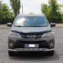 Захист переднього бампера подвійний з грилем для Toyota RAV4 2013-2016