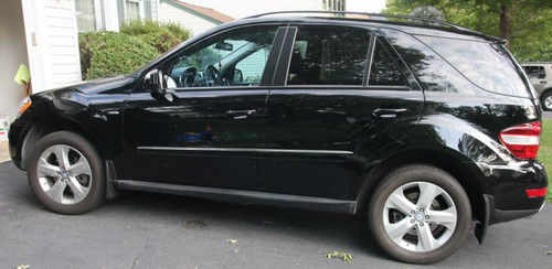 Бризковики Mercedes Benz ML W164 2005-2012 без порогов , (4шт.)