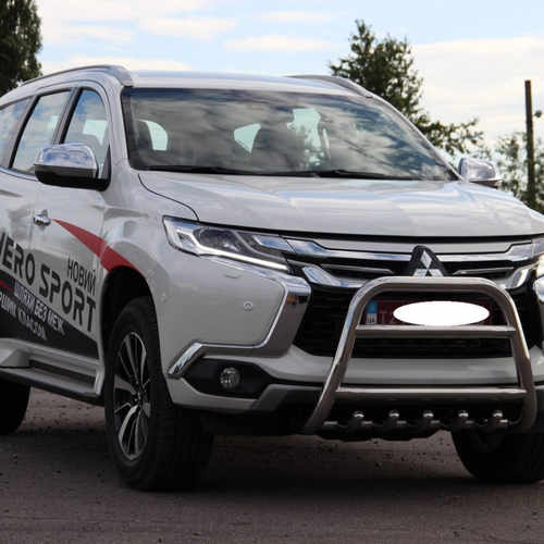 Кенгурятник з грилем для Mitsubishi Pajero Sport 2016+