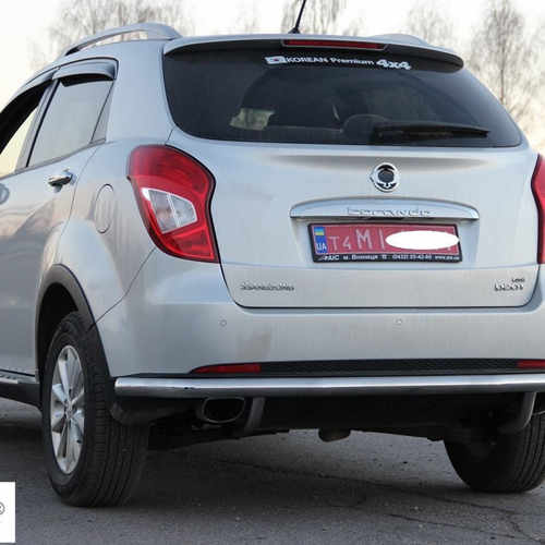 Захист заднього бампера труба для Ssang Yong New Korando 2010+