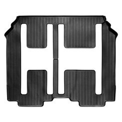 Коврики в салон для Mazda CX-9 2007- с бортиком черные зaдние 2+3 ряд 441532