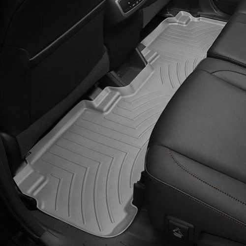 Килимки в салон для Toyota Highlander 2014 - з бортиком сірі задні 466322