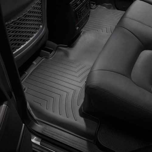 Килимки в салон для Toyota Land Cruiser 200 2008 - LX 570 з бортиком задні чорні 441572