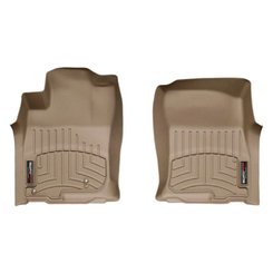 Коврики в салон для Toyota Land Cruiser Prado 150 2009-13 с бортиком бежевые передние 452861