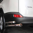 Захист заднього бампера куточки подвійні для Toyota Rav 4 2013-2016