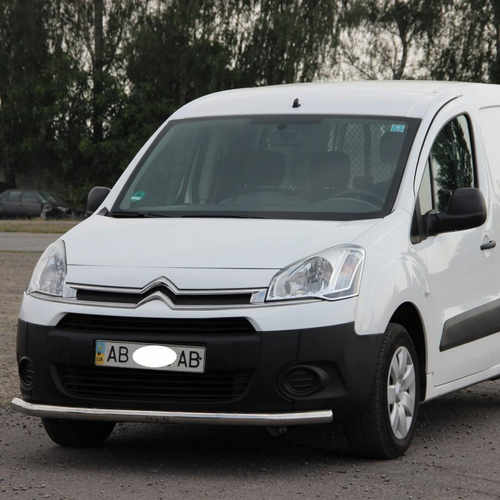 Захист переднього бампера одинарний d51 для Citroen Berlingo 2008+