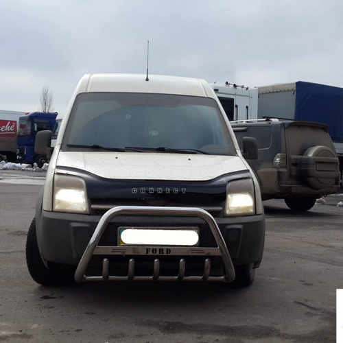 Кенгурятник з написом і грилем D51 для Ford Connect 2006+ (WT004)