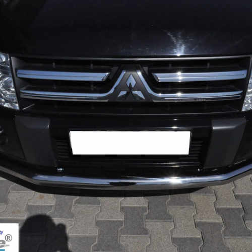 Передій захист одинарний труба Mitsubishi Pajero Wagon 06+