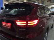 Задні ліхтарі LED для Toyota Highlander 2014+ BMW стиль (червоні)