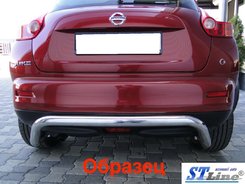 Захист заднього бампера скоба для Nissan X-Trail 2014-2017