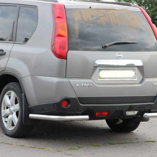 Захист заднього бампера "кути одинарні" для Nissan X-trail T31 2007-